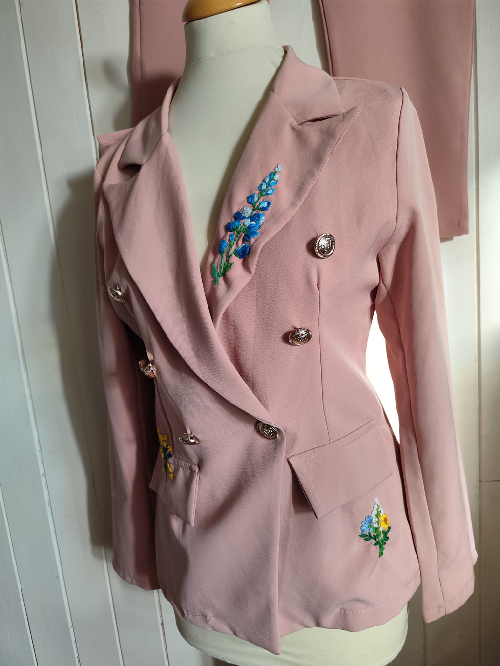 Ensemble costume brodé main (M)