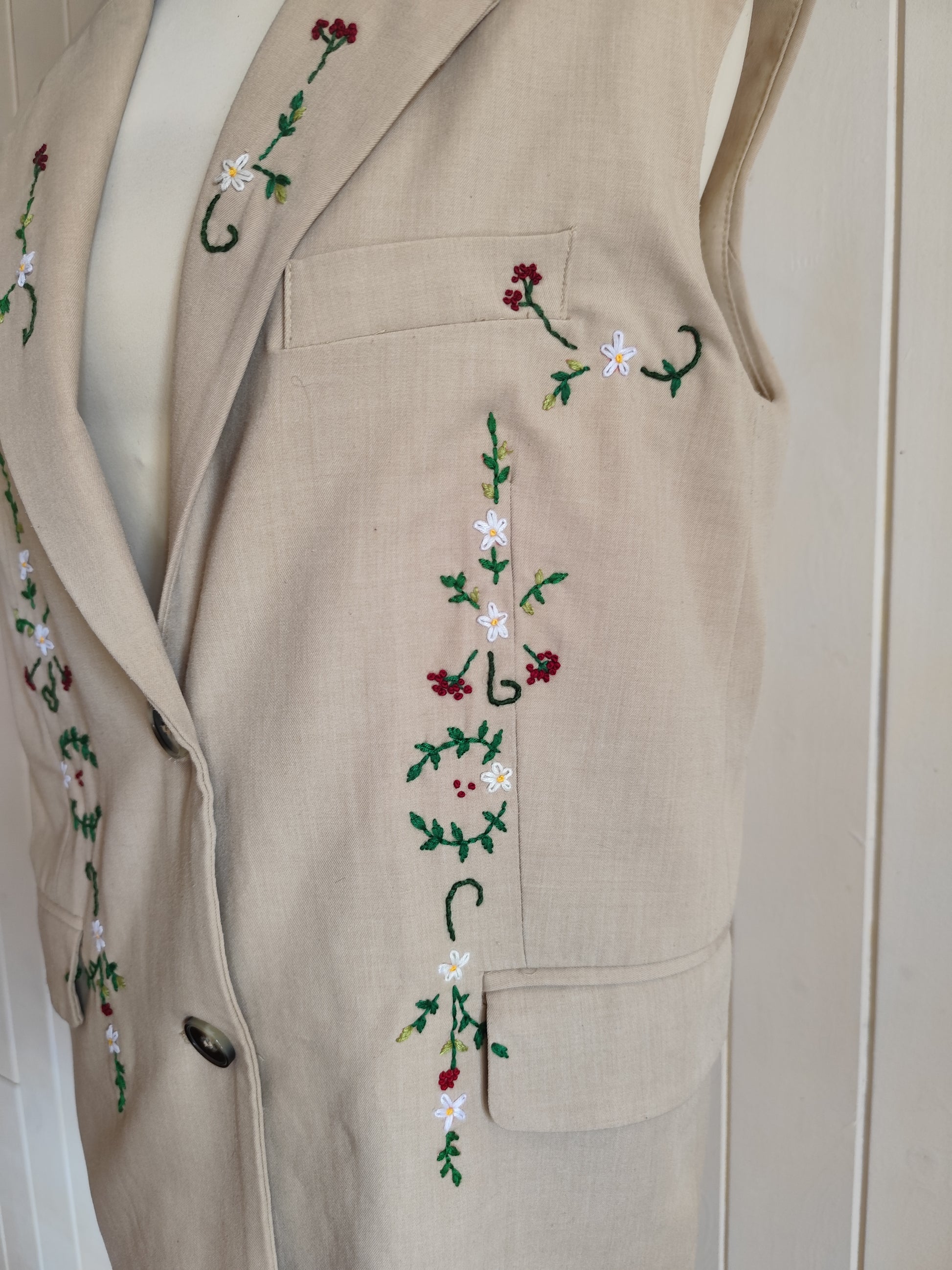 Veste costume brodée T-M/L