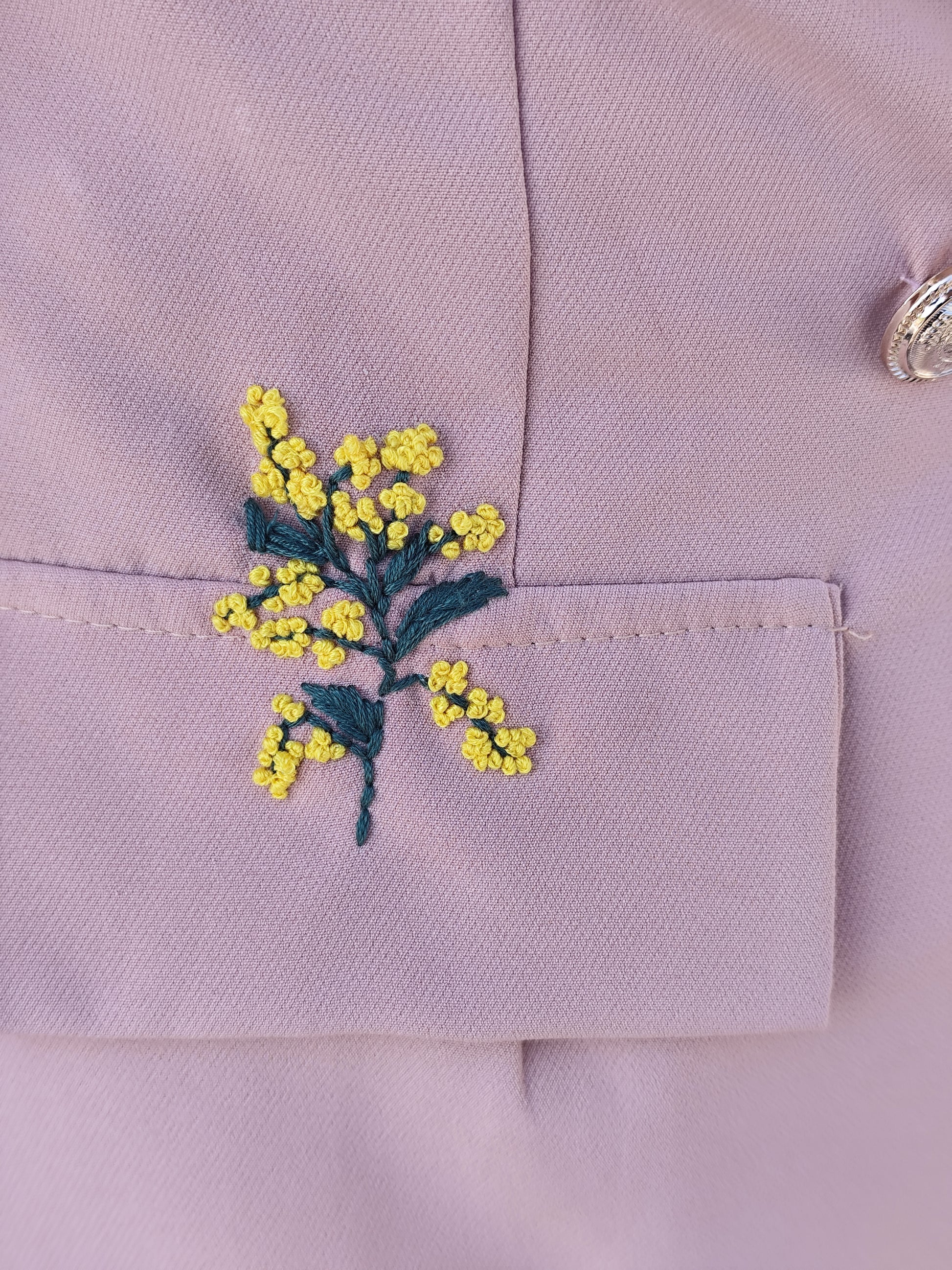 Ensemble costume brodé main (M)