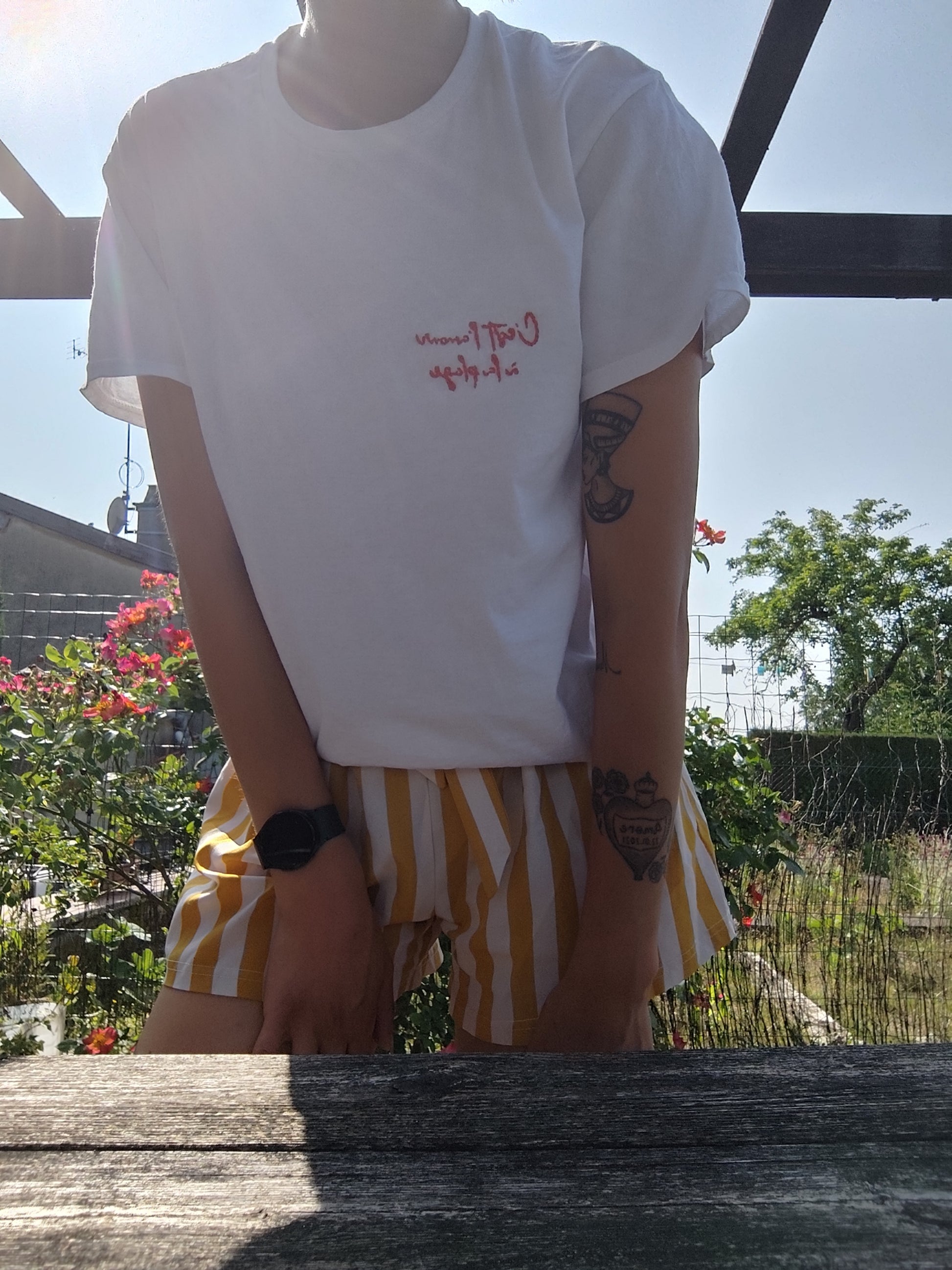 T-shirt Amour à la plage