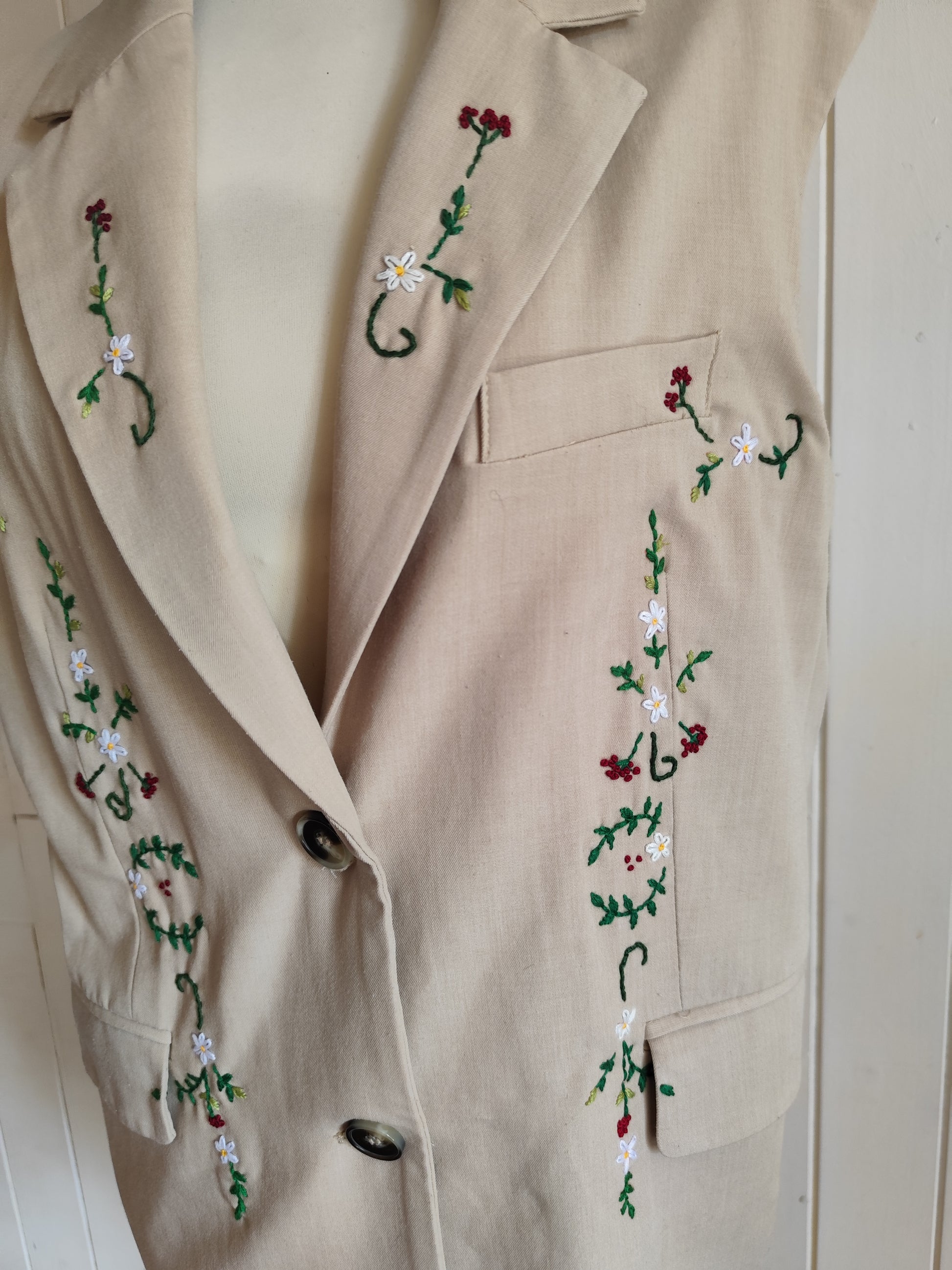 Veste costume brodée T-M/L