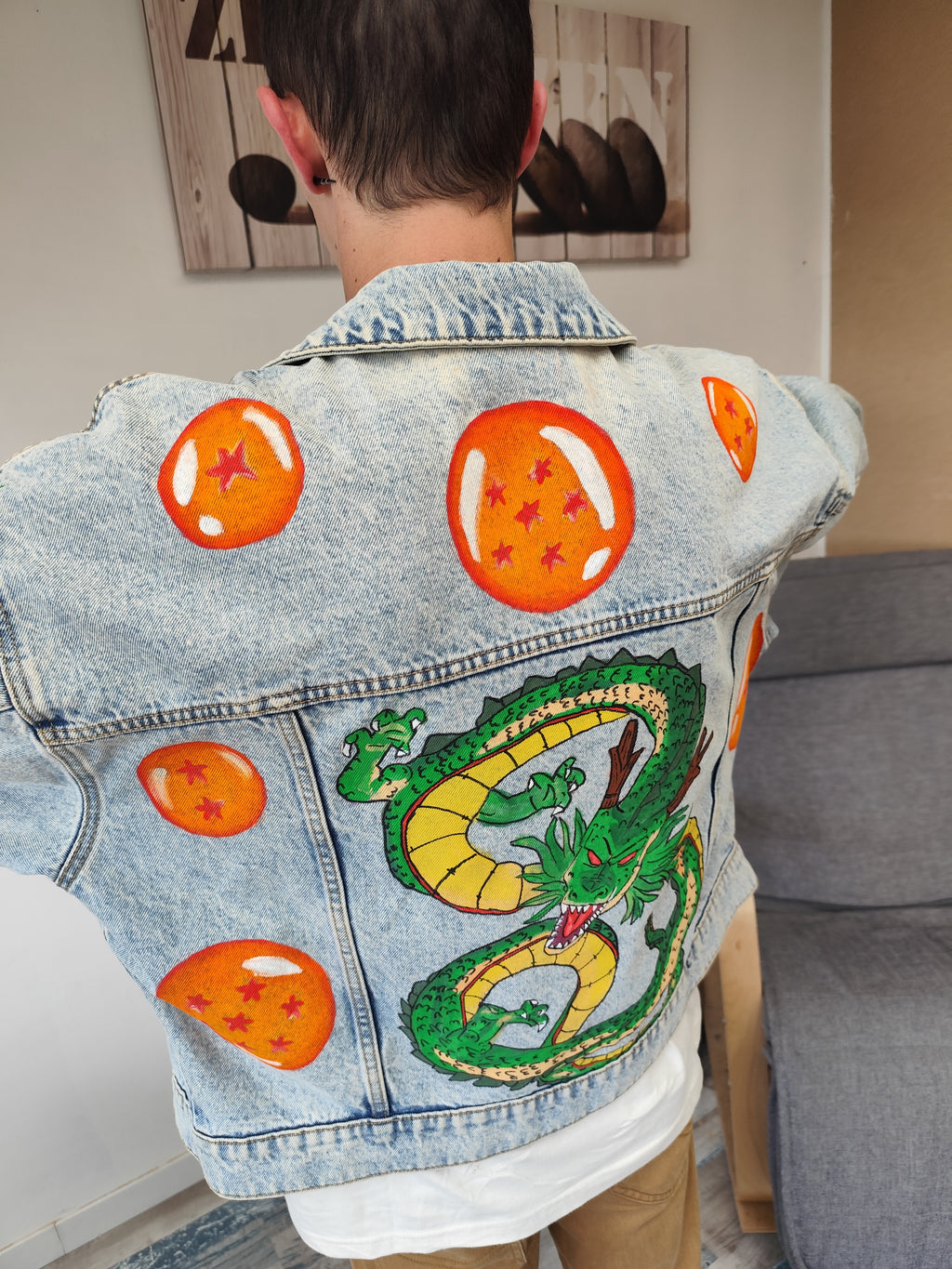 Veste en Jean Dragon