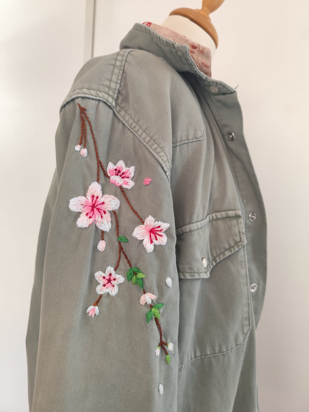 Surchemise Brodée Main Inspi Japonaise
