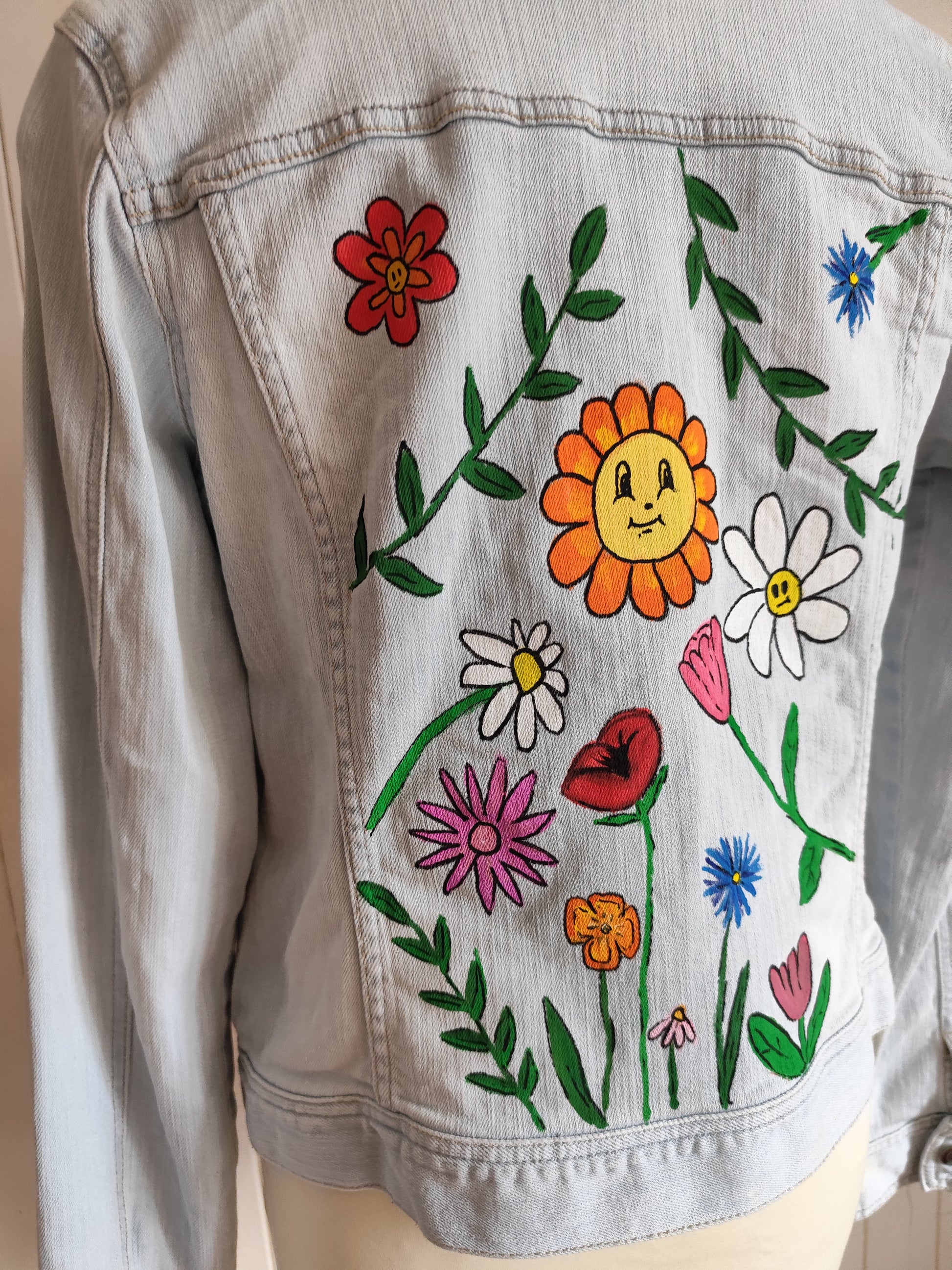 Veste fleurs colorées T40