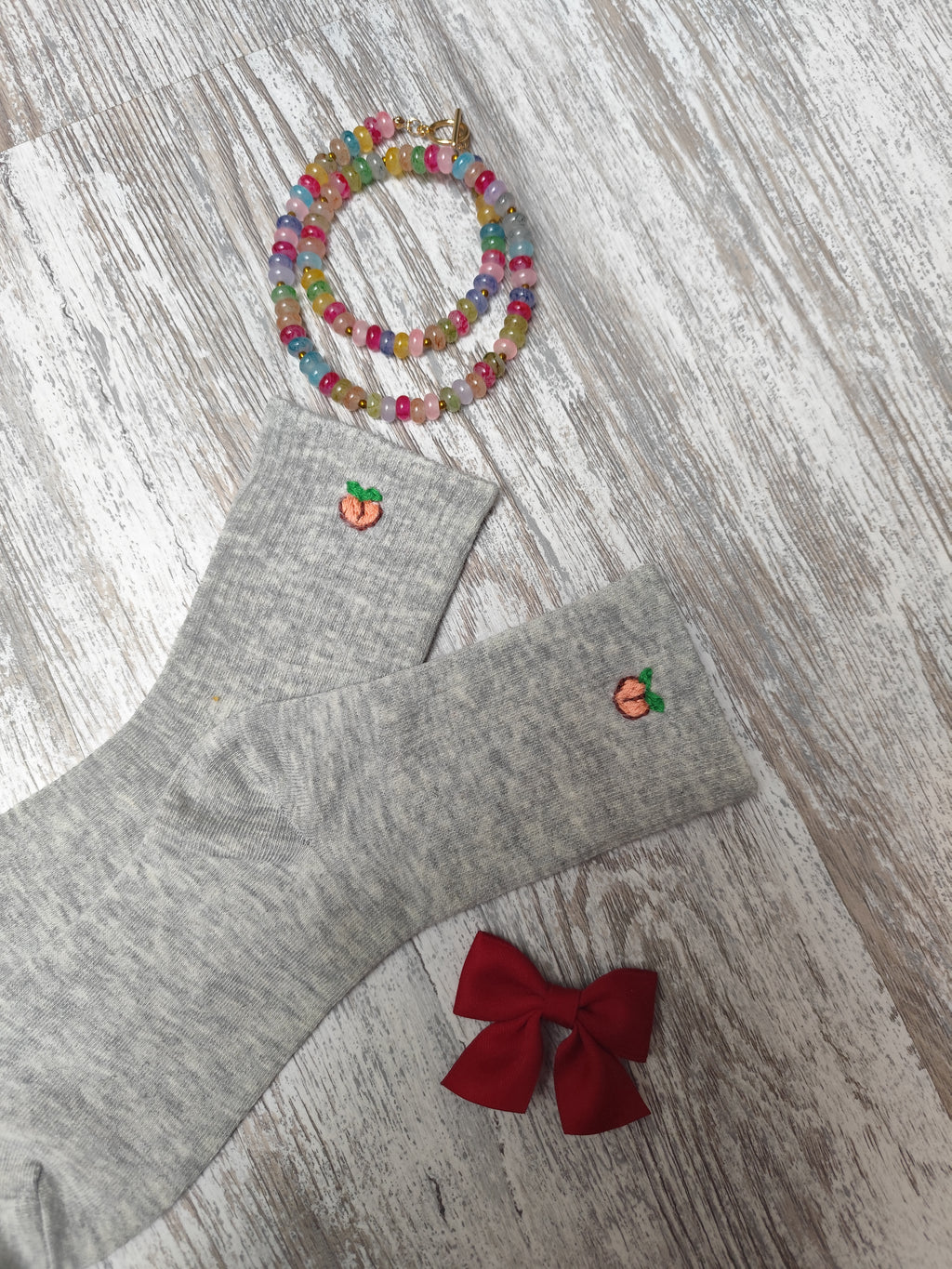 Chaussettes brodées personnalisées – Collection Amour – Motif au choix (36-40)