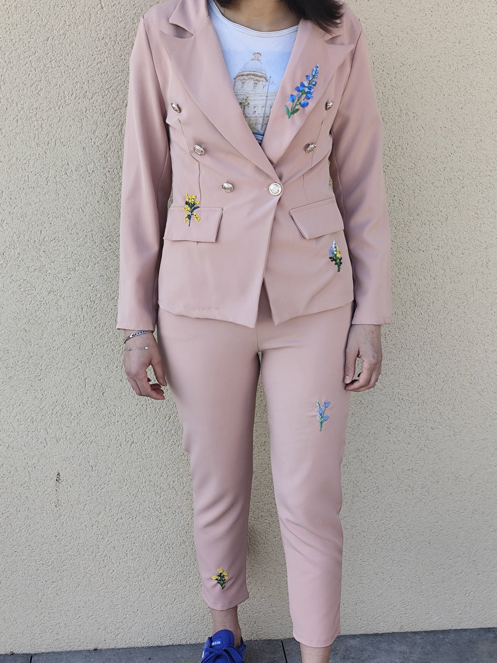 Ensemble costume brodé main (M)