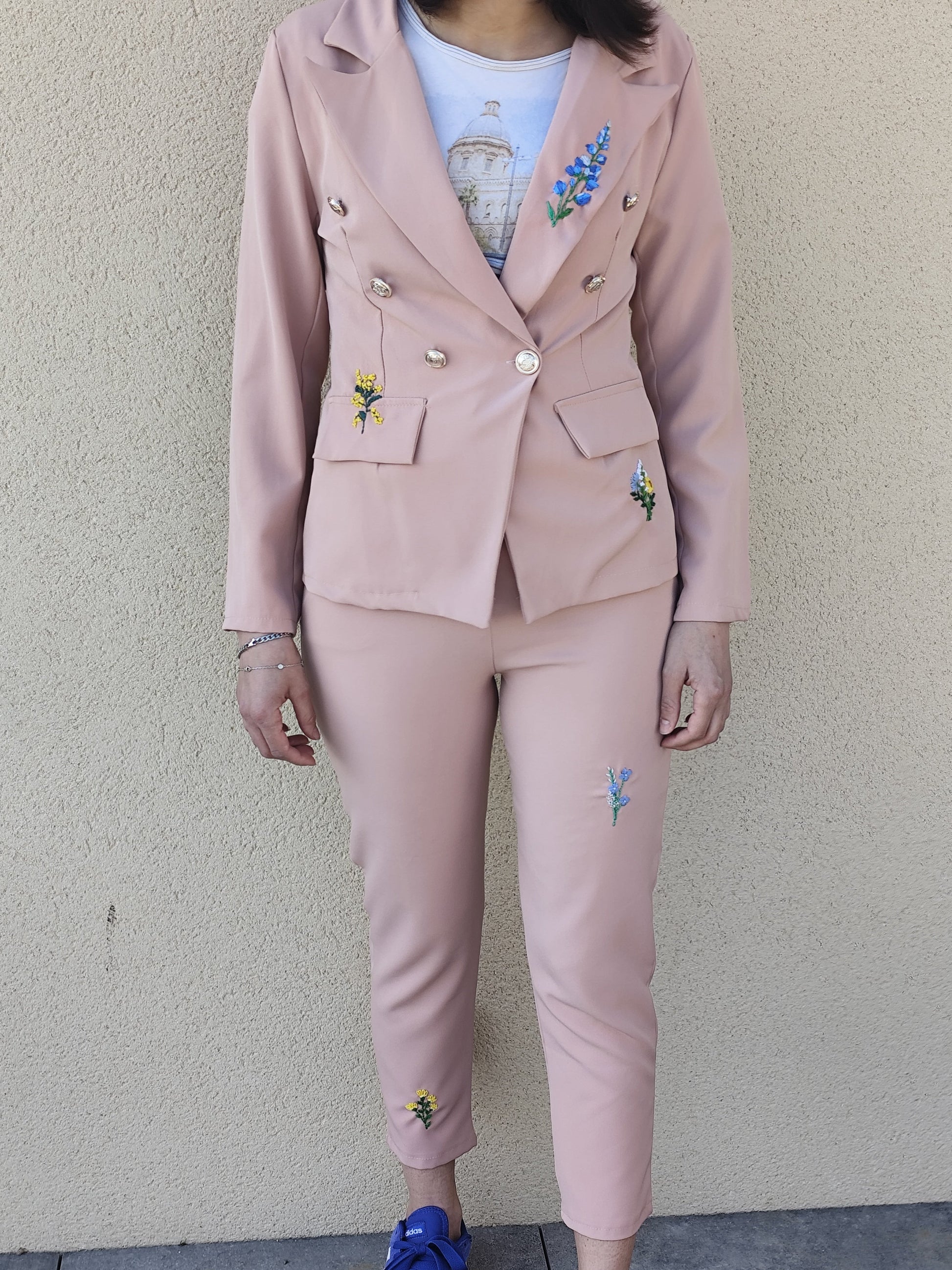Ensemble costume brodé main (M)
