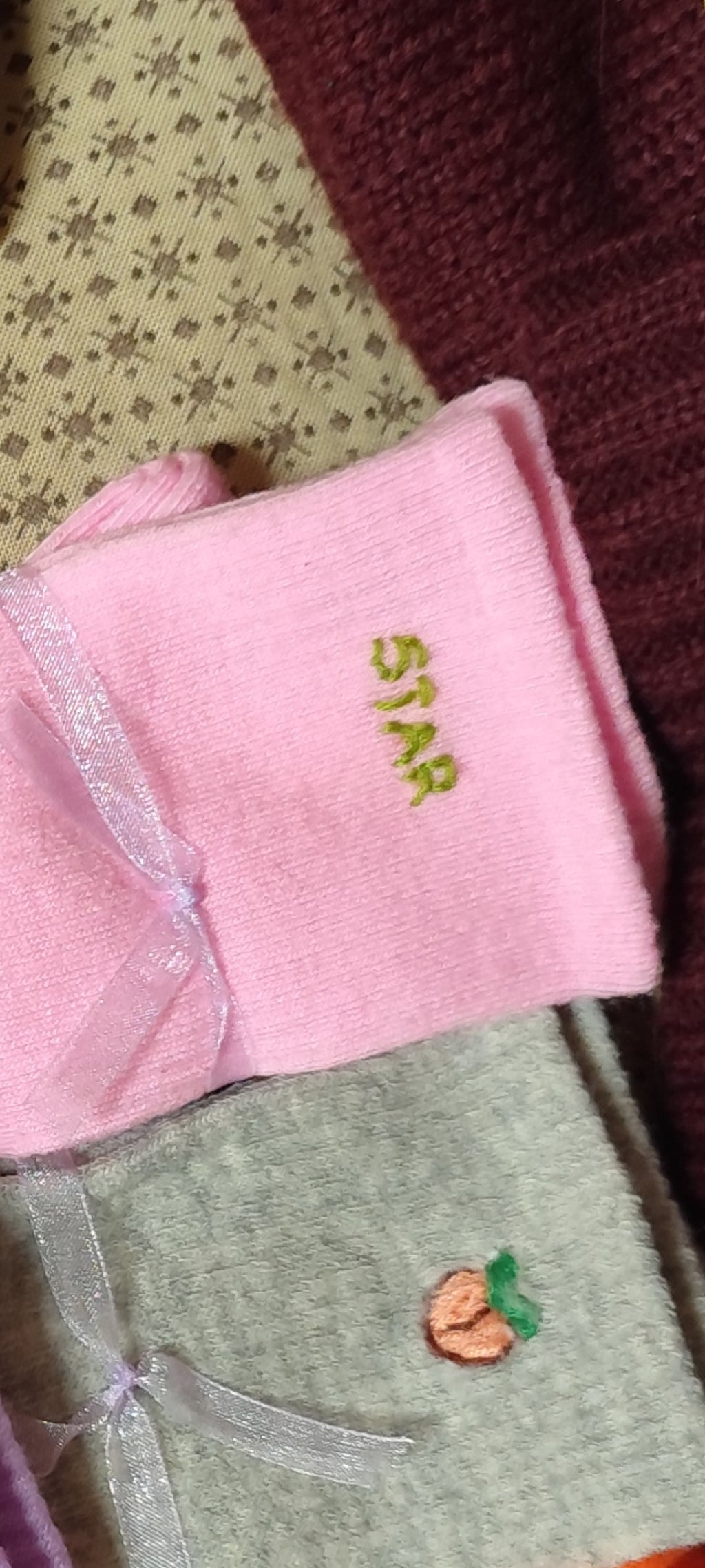 Chaussettes brodées  – Motif au choix (36-41)