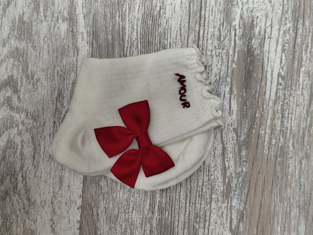 Chaussettes brodées personnalisées – Collection Amour – Motif au choix (36-40)