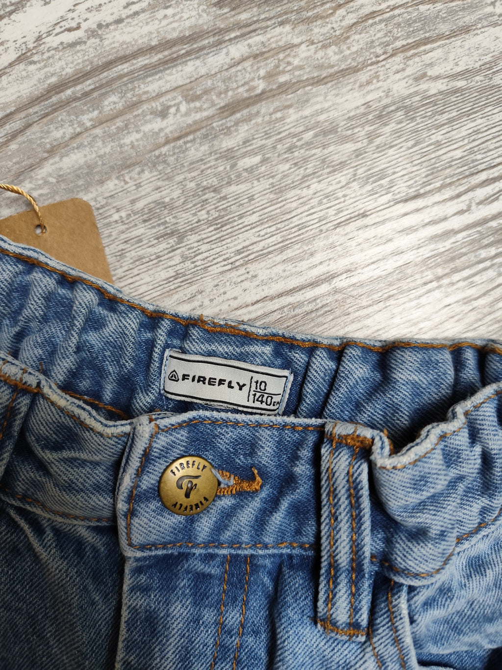 Jean Jambes large brodé poche arrière florale (10ans)